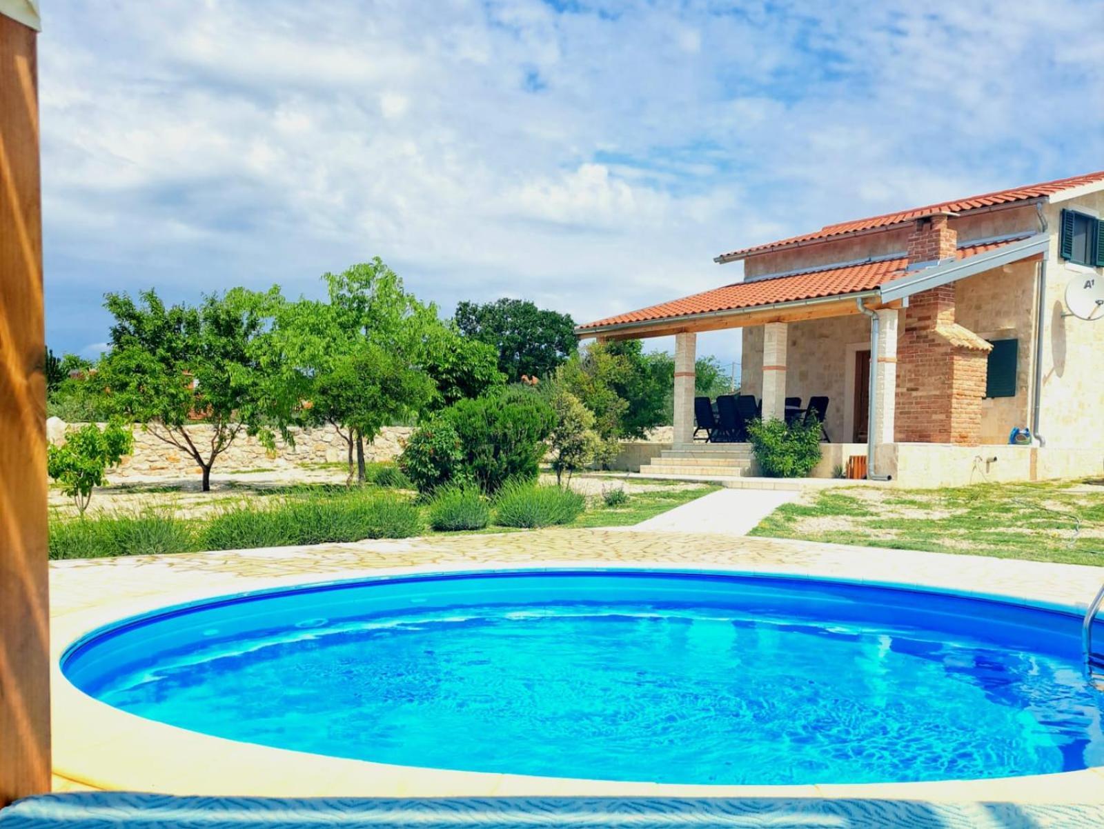 Villa Stone Pearl With Heated Swimming Pool Sveti Filip i Jakov Extérieur photo